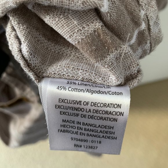 Men Linen & Cotton Button Down Short Sleeved Shirt - Picture 2 of 4